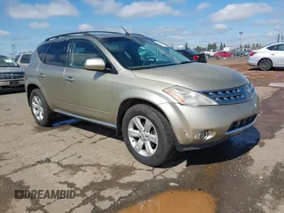 2007 Nissan Murano S with VIN JN8AZ08W47W665126, listed as a IAAI auction lot 41831533 with 160,033 mi miles. Bid and sale history available at carsss.com. Image 1.