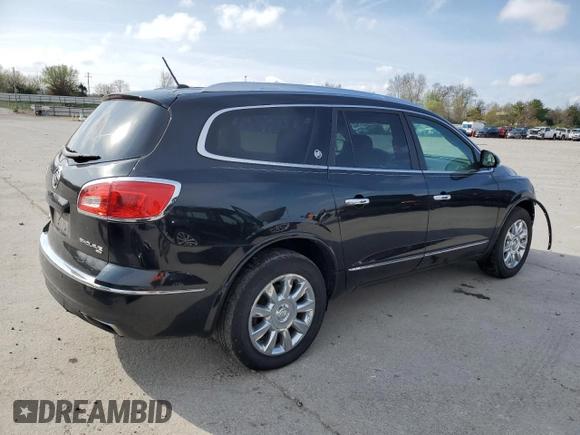 2015 Buick Enclave Leather with VIN 5GAKVBKD6FJ309160, listed as a Copart auction lot 51148035 with 126,323 mi miles and Salvage Title. Bid and sale history available at carsss.com. Image 3.