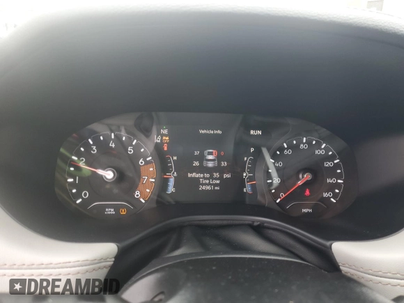 2024 Jeep Compass Limited с VIN 3C4NJDCN9RT138069, выставлен на аукционе Copart как лот 58760815 с пробегом 24 961 миль миль и Чистый • Clean title. История ставок и продаж доступна на DreamBid. Изображение 9.