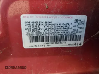 2004 Mitsubishi Outlander LS with VIN JA4LX31F94U030748, listed as a Copart auction lot 42667595 with 310,814 mi miles and Clean Title. Bid and sale history available at carsss.com. Image 12.