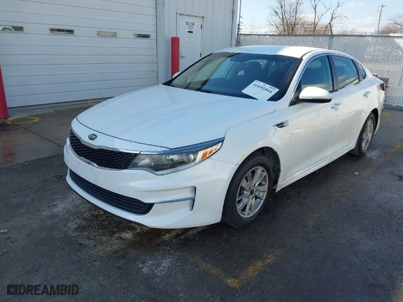 2018 Kia Optima LX with VIN 5XXGT4L3XJG216120, listed as a IAAI auction lot 41691044 with 124,919 mi miles. Bid and sale history available at carsss.com. Image 2.