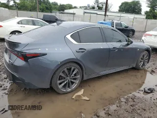 2021 Lexus IS 350 F Sport with VIN JTHGZ1E29M5020923, listed as a Copart auction lot 61129195 with 66,167 mi miles and Salvage title. Bid and sale history available at DreamBid. Image 3.