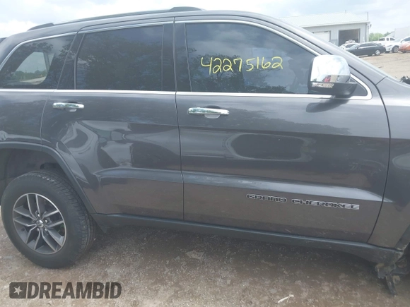 2017 Jeep Grand Cherokee Limited z VIN 1C4RJFBG9HC849409, wystawiony jako IAAI lot #42275162 z przebiegiem 98 800 mil mil oraz . Historia ofert i sprzedaży dostępna na DreamBid. Obrazek 14.