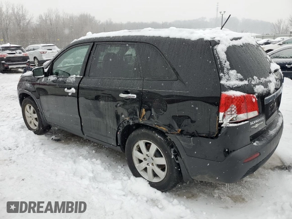 2013 Kia Sorento LX with VIN 5XYKT3A62DG346202, listed as a Copart auction lot 82705134 with 208,117 mi miles and Non repairable. Bid and sale history available at DreamBid. Image 2.