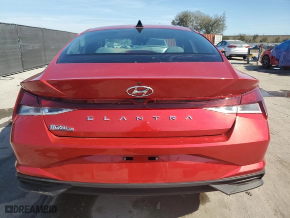 2021 Hyundai Elantra SE with VIN 5NPLL4AGXMH037895, listed as a Copart auction lot 43257865 with 84,421 mi miles and Non Repairable. Bid and sale history available at carsss.com. Image 6.