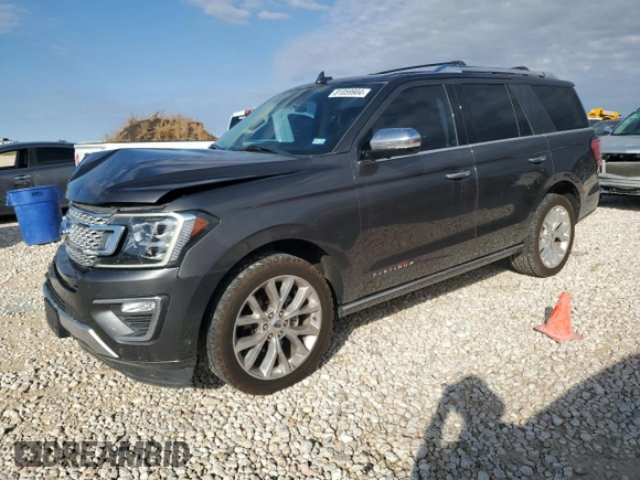 2019 Ford Expedition Platinum with VIN 1FMJU1LT9KEA34962, listed as a Copart auction lot 81059904 with 136,142 mi miles and Salvage Title. Bid and sale history available at carsss.com. Image 1.