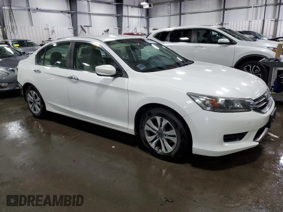 2013 Honda Accord LX z VIN 1HGCR2F32DA221181, wystawiony jako Copart lot #57628065 z przebiegiem 159 040 mil mil oraz Szkoda całkowita • Salvage title. Historia ofert i sprzedaży dostępna na DreamBid. Obrazek 4.