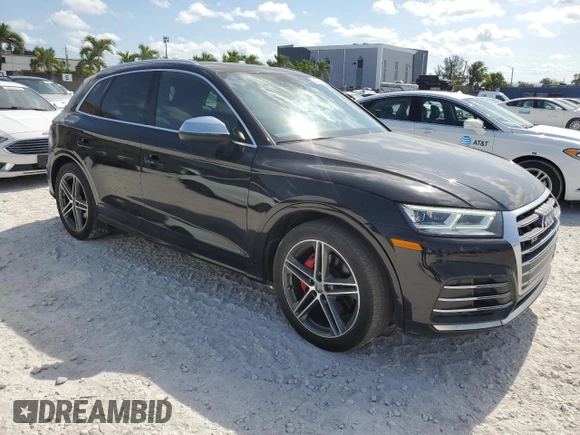 2019 Audi SQ5 Premium Plus with VIN WA1B4AFY2K2001281, listed as a Copart auction lot 56483835 with 24,524 mi miles and Clean Title. Bid and sale history available at DreamBid. Image 4.