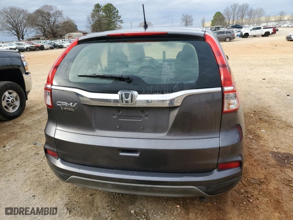 2015 Honda CR-V LX with VIN 3CZRM3H36FG709204, listed as a Copart auction lot 48150435 with 125,975 mi miles and Salvage Title. Bid and sale history available at carsss.com. Image 6.