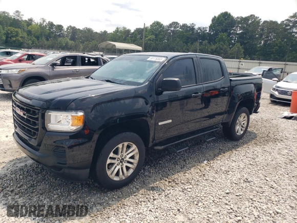 2021 GMC Canyon 2WD Elevation Standard z VIN 1GTG5BEN1M1101533, wystawiony jako Copart lot #59176065 z przebiegiem 46 082 mil mil oraz Szkoda całkowita • Salvage title. Historia ofert i sprzedaży dostępna na DreamBid. Obrazek 1.