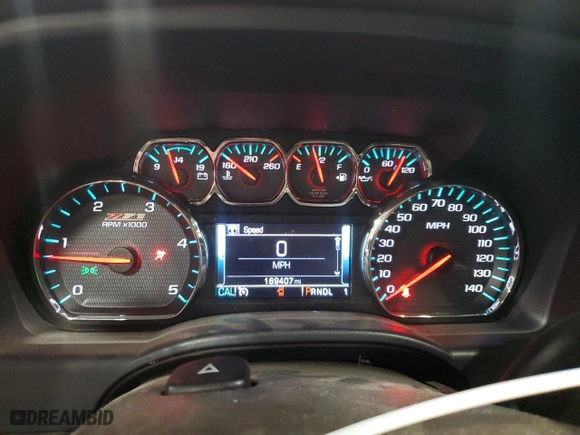 2018 Chevrolet Silverado 3500HD LTZ with VIN 1GC4K0CY4JF141553, listed as a Copart auction lot 43210405 with 169,407 mi miles and Salvage Title. Bid and sale history available at carsss.com. Image 9.