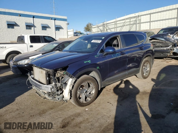 2021 Hyundai Santa Fe SE with VIN 5NMS1DAJ0MH333941, listed as a Copart auction lot 46282625 with 63,610 mi miles and Salvage Title. Bid and sale history available at carsss.com. Image 1.