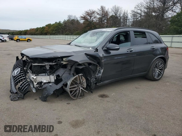 2021 Mercedes-Benz GLC with VIN W1N0G6EB8MF891675, listed as a Copart auction lot 71702724 with 53,998 mi miles and Salvage Title. Bid and sale history available at carsss.com. Image 1.