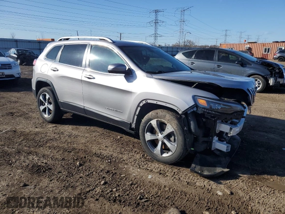 2019 Jeep Cherokee Limited with VIN 1C4PJMDX2KD383123, listed as a Copart auction lot 50244275 with Not Provided miles and Salvage Title. Bid and sale history available at DreamBid. Image 4.