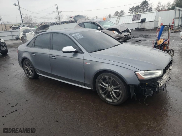 2014 Audi S4 Prestige with VIN WAUKGAFL4EA083149, listed as a Copart auction lot 47082395 with 131,983 mi miles and Salvage Title. Bid and sale history available at carsss.com. Image 4.