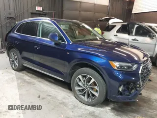 2023 Audi Q5 S line Premium Plus with VIN WA1EAAFY9P2192162, listed as a IAAI auction lot 41716778 with 15,774 mi miles. Bid and sale history available at carsss.com. Image 1.