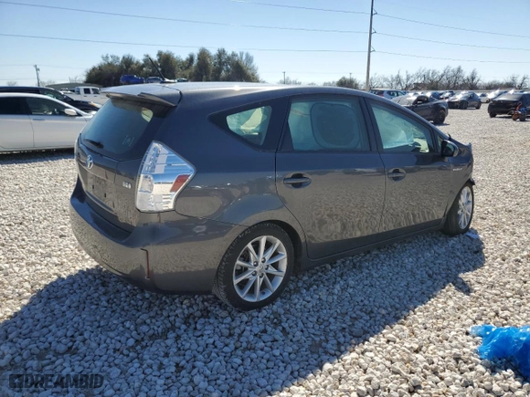 2013 Toyota Prius v Two with VIN JTDZN3EU4D3193103, listed as a Copart auction lot 46634435 with 0 mi miles and Salvage Title. Bid and sale history available at carsss.com. Image 3.