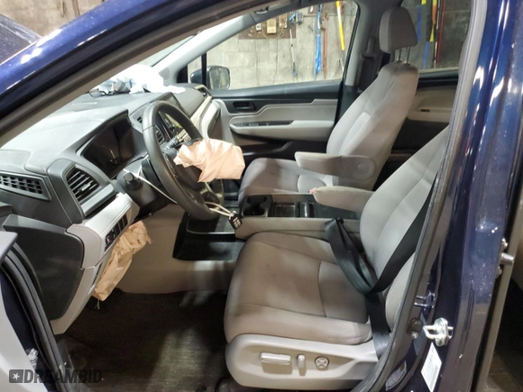 2021 Honda Odyssey EX with VIN 5FNRL6H5XMB010799, listed as a Copart auction lot 42384145 with 73,431 mi miles and Salvage Title. Bid and sale history available at carsss.com. Image 7.