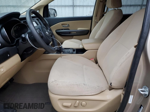 2015 Kia Sedona LX with VIN KNDMB5C16F6020174, listed as a Copart auction lot 45802495 with 103,570 mi miles and Salvage Title. Bid and sale history available at DreamBid. Image 7.