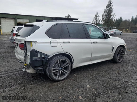 2015 BMW X5 M with VIN 5YMKT6C54F0C89266, listed as a Copart auction lot 45340675 with 22,347 mi miles and Salvage Title. Bid and sale history available at carsss.com. Image 3.