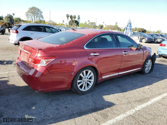 2010 Lexus ES 350 with VIN JTHBK1EG2A2348868, listed as a Copart auction lot 51092255 with 0 mi miles and Salvage Title. Bid and sale history available at carsss.com. Image 3.