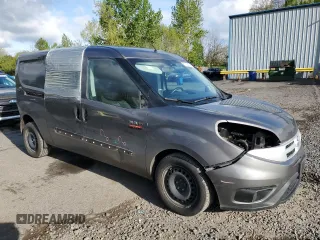 2016 Ram ProMaster City Cargo Tradesman SLT with VIN ZFBERFBTXG6C71215, listed as a Copart auction lot 51006435 with 46,554 mi miles and Salvage title. Bid and sale history available at DreamBid. Image 4.