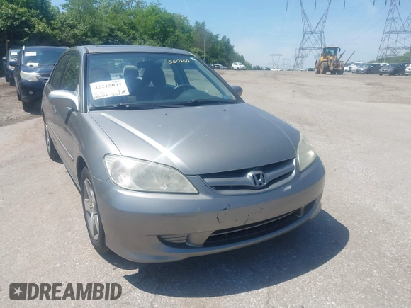 2004 Honda Civic EX with VIN 2HGES26734H550750, listed as a IAAI auction lot 42215037 with 139,997 mi miles and . Bid and sale history available at DreamBid. Image 6.