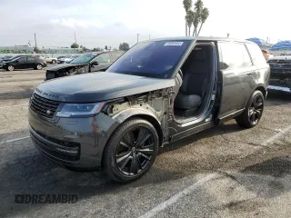 2023 Land Rover Range Rover SE z VIN SALKPBFU0PA062618, wystawiony jako Copart lot #72585164 z przebiegiem 16 377 mil mil oraz Szkoda całkowita • Salvage title. Historia ofert i sprzedaży dostępna na DreamBid. Obrazek 1.