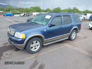 2003 Ford Explorer Eddie Bauer z VIN 1FMZU74K53ZB33588, wystawiony jako IAAI lot #41830741 z przebiegiem 142 978 mil mil oraz . Historia ofert i sprzedaży dostępna na DreamBid. Obrazek 2.