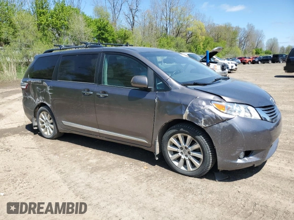 2015 Toyota Sienna Limited z VIN 5TDDK3DCXFS114353, wystawiony jako Copart lot #54853855 z przebiegiem 162 633 mil mil oraz Tytuł czysty. Historia ofert i sprzedaży dostępna na DreamBid. Obrazek 4.