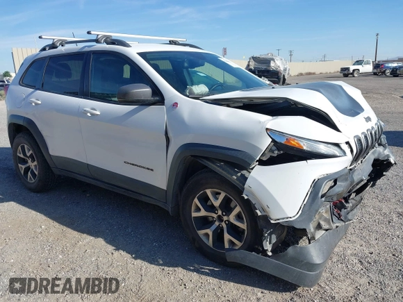 2017 Jeep Cherokee Trailhawk L Plus z VIN 1C4PJMBS1HD217370, wystawiony jako IAAI lot #42486588 z przebiegiem 108 695 mil mil oraz . Historia ofert i sprzedaży dostępna na DreamBid. Obrazek 1.