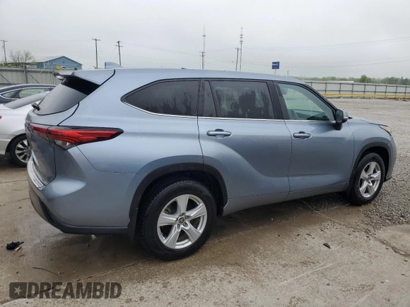 2020 Toyota Highlander LE with VIN 5TDBZRBH7LS016753, listed as a Copart auction lot 53721675 with 73,940 mi miles and Salvage title. Bid and sale history available at DreamBid. Image 3.