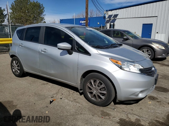 2016 Nissan Note S with VIN 3N1CE2CP8GL393829, listed as a Copart auction lot 49459915 with 98,336 mi miles and Salvage title. Bid and sale history available at DreamBid. Image 4.