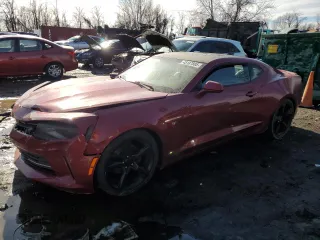 2018 Chevrolet Camaro 1LT with VIN 1G1FB1RS5J0173957, listed as a Copart auction lot 45187885 with 142,452 mi miles and Salvage Title. Bid and sale history available at carsss.com. Image 1.