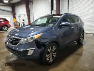 2011 Kia Sportage EX with VIN KNDPCCA22B7041389, listed as a Copart auction lot 60989105 with 98,542 mi miles and Salvage title. Bid and sale history available at DreamBid. Image 1.