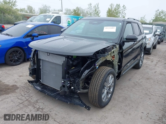 2025 Ford Explorer with VIN 1FMUK8HHXSGA09590, listed as a IAAI auction lot 42193003 with 1,494 mi miles and . Bid and sale history available at DreamBid. Image 6.