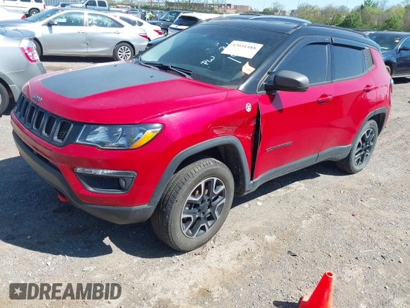 2019 Jeep Compass Trailhawk с VIN 3C4NJDDB7KT681947, выставлен на аукционе IAAI как лот 42031488 с пробегом 91 382 миль миль и . История ставок и продаж доступна на DreamBid. Изображение 18.