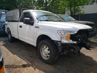 2018 Ford F-150 XL with VIN 1FTMF1EB7JKD76944, listed as a Copart auction lot 59559195 with 133,460 mi miles and Salvage title. Bid and sale history available at DreamBid. Image 4.