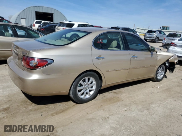 2004 Lexus ES 350 with VIN JTHBA30G845015423, listed as a Copart auction lot 50461925 with 82,595 mi miles and Salvage Title. Bid and sale history available at DreamBid. Image 3.