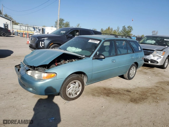 1997 Ford Escort LX with VIN 3FALP15P7VR172687, listed as a Copart auction lot 74506914 with 92,314 mi miles and Salvage Title. Bid and sale history available at carsss.com. Image 1.