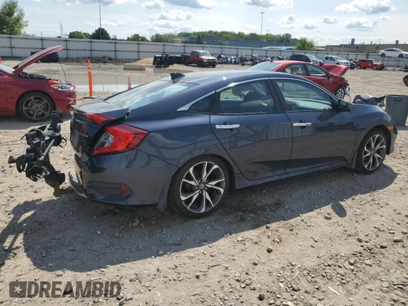 2020 Honda Civic Sedan Touring with VIN 2HGFC1F96LH101008, listed as a Copart auction lot 66308744 with 47,327 mi miles and Non Repairable. Bid and sale history available at carsss.com. Image 3.