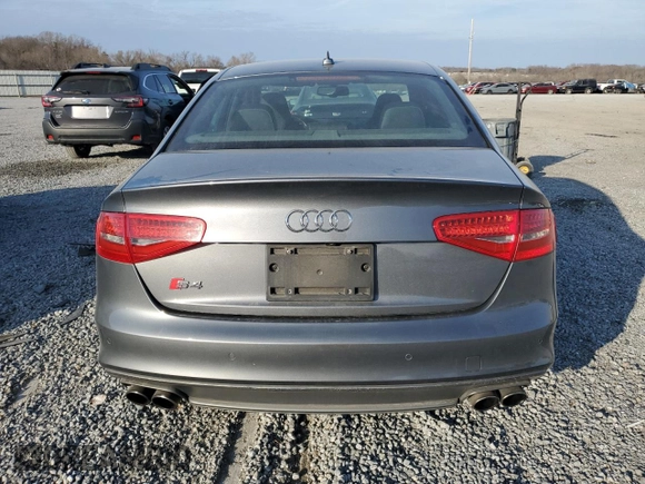 2015 Audi S4 Prestige with VIN WAUKGAFL2FA015322, listed as a Copart auction lot 43950865 with 100,354 mi miles and Salvage Title. Bid and sale history available at carsss.com. Image 6.