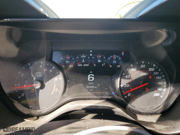 2020 Chevrolet Camaro 1SS with VIN 1G1FE1R76L0137331, listed as a Copart auction lot 80385274 with 81,001 mi miles and Salvage Title. Bid and sale history available at carsss.com. Image 9.