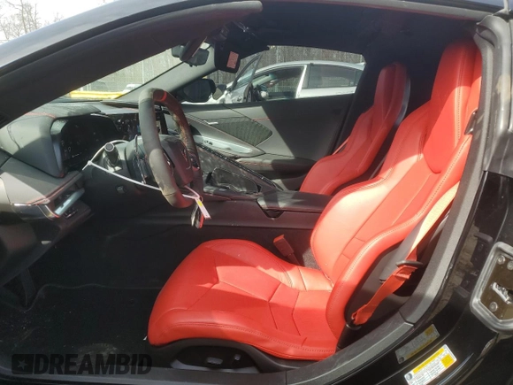 2024 Chevrolet Corvette 1LZ with VIN 1G1YD2D31R5610151, listed as a Copart auction lot 45017255 with 765 mi miles and Salvage Title. Bid and sale history available at DreamBid. Image 7.