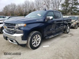 2020 Chevrolet Silverado 1500 LTZ with VIN 3GCUYGED2LG241850, listed as a Copart auction lot 47477065 with 31,589 mi miles and Salvage Title. Bid and sale history available at DreamBid. Image 1.