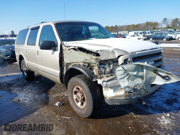 2005 Ford Excursion Limited с VIN 1FMNU43S85ED45734, выставлен на аукционе IAAI как лот 41414423 с пробегом 210 259 миль миль и . История ставок и продаж доступна на DreamBid. Изображение 1.