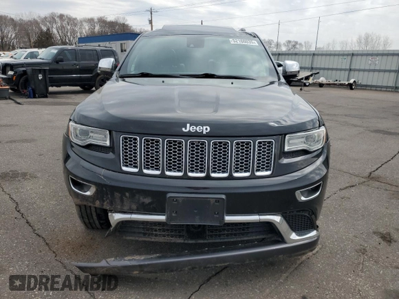 2015 Jeep Grand Cherokee Summit with VIN 1C4RJFJG2FC913658, listed as a Copart auction lot 52160035 with 138,008 mi miles and Salvage Title. Bid and sale history available at DreamBid. Image 5.