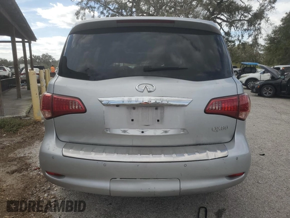 2017 Infiniti QX80 with VIN JN8AZ2NF7H9640379, listed as a Copart auction lot 76478454 with 121,582 mi miles and Non Repairable. Bid and sale history available at carsss.com. Image 6.