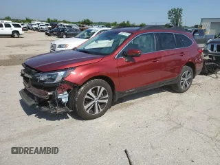 2018 Subaru Outback Limited with VIN 4S4BSANC5J3356130, listed as a Copart auction lot 60147375 with 38,428 mi miles and Salvage title. Bid and sale history available at DreamBid. Image 1.