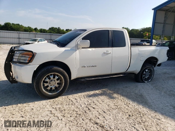2008 Nissan Titan XE с VIN 1N6BA06A18N347094, выставлен на аукционе Copart как лот 62235655 с пробегом 193 599 миль миль и Списание • Salvage title. История ставок и продаж доступна на DreamBid. Изображение 1.